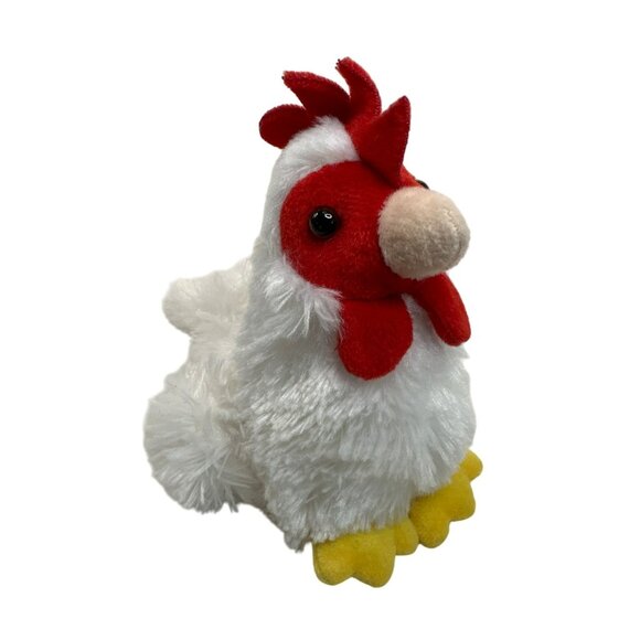 Aurora Flopsie Chicken Plush Toy 6" Farm Stuffed Animal Realistic Classroom - Picture 1 of 5